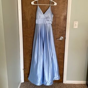 My Michelle baby blue prom dress
